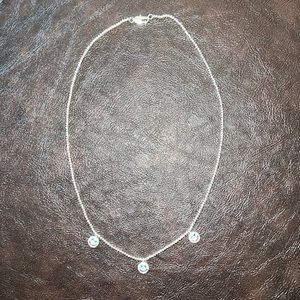 Liza Gozlan Silver Smilie Face Necklace